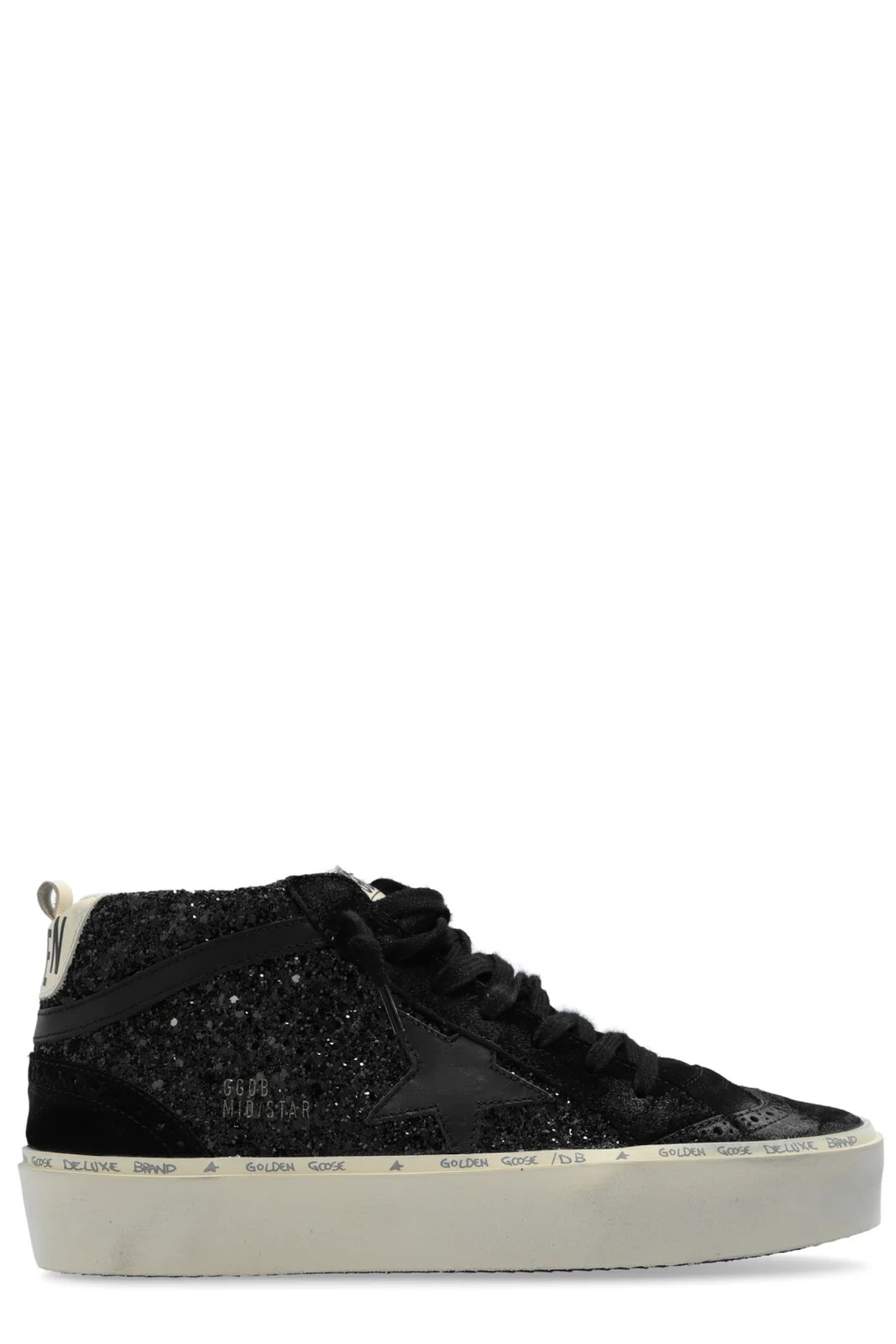 Golden Goose Deluxe Brand Mid Star Embellished High Sneakers | Cettire Global