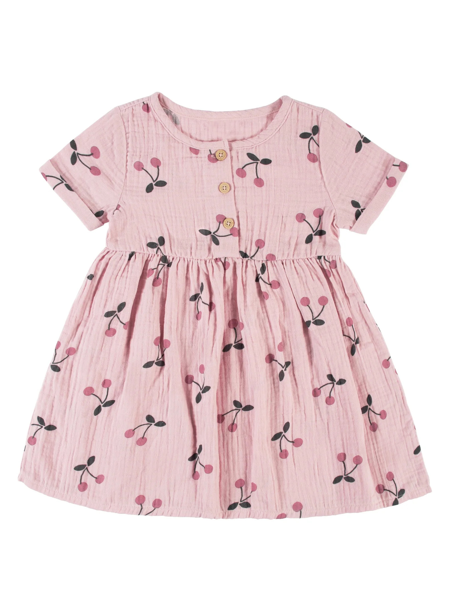 Modern Moments by Gerber Baby & Toddler Girls Short Sleeve Dress, (12M - 5T) | Walmart (US)