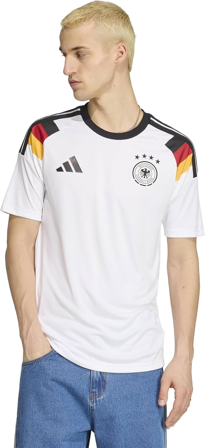 Amazon.com: adidas Men's Germany 26 Home Fan Jersey, White, Medium : Clothing, Shoes & Jewelry | Amazon (US)