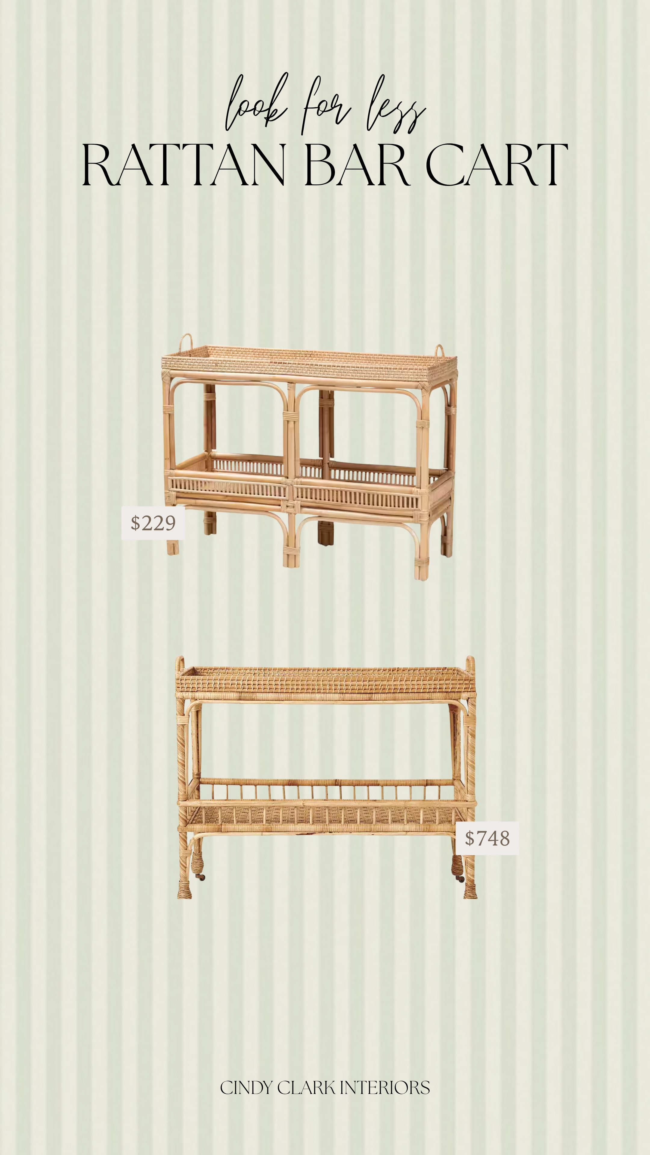 no need to splurge to get the look you're going for! This is a great look for less option for a rattan bar cart!

home decor, look for less, interior design, bar cart 

 #LTKdayinmylife #LTKOver40 #LTKHome