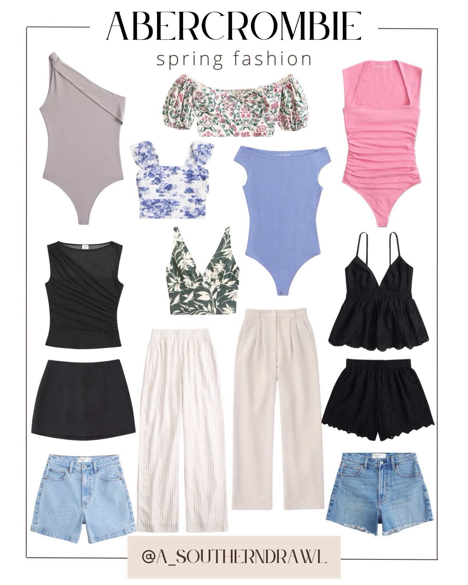 Abercrombie spring clothes! 

Abercrombie spring clothes - spring clothes - floral tops - matching set - spring pants - spring bodysuits 

#LTKstyletip #LTKsalealert #LTKSeasonal