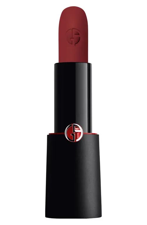 ARMANI beauty Rouge d'Armani Matte Lipstick in 201 Nightberry/scarlet Red at Nordstrom | Nordstrom