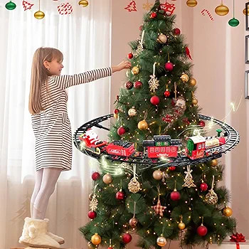 Christmas Train Set for Around The Tree Train Toys for Toddlers with Luxury Track & Glowing,Light... | Amazon (US)