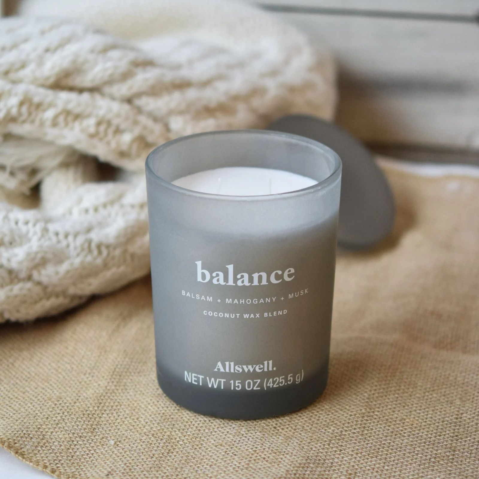 Balance ( Balsam + Mahogany + Musk) 2-Wick Spa Candle | Allswell Home