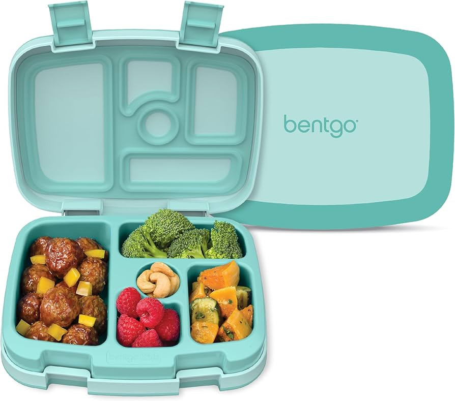 Bentgo Kids Bento-Style 5-Compartment Leak-Proof Lunch Box - Ideal Portion Sizes for Ages 3 to 7 ... | Amazon (US)