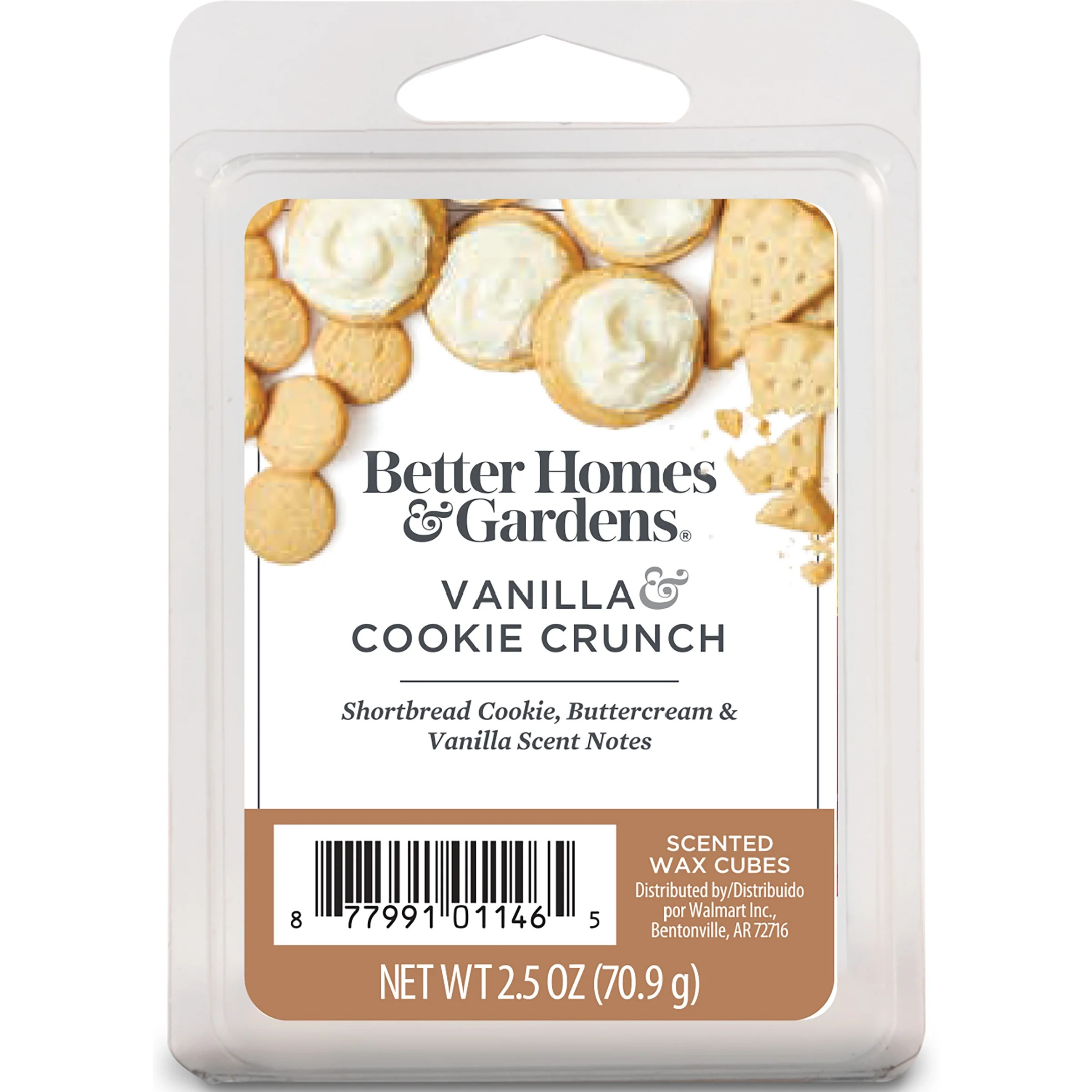 Vanilla Cookie Crunch Scented Wax Melts, Better Homes & Gardens, 2.5 oz (1-Pack) - Walmart.com | Walmart (US)