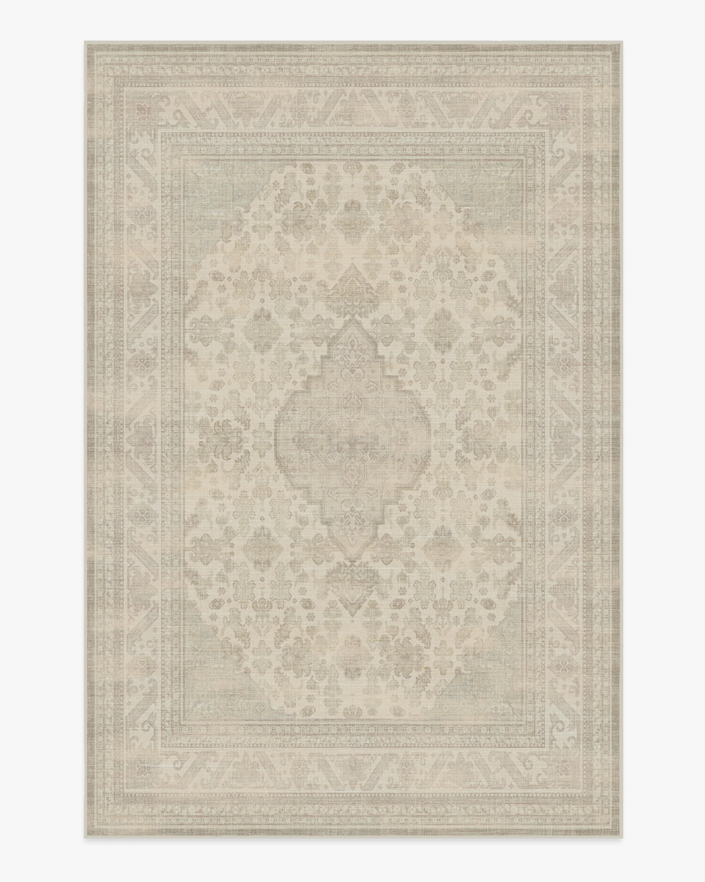 Rowan Soft Grey & Ivory Tufted Rug | Ruggable | Ruggable