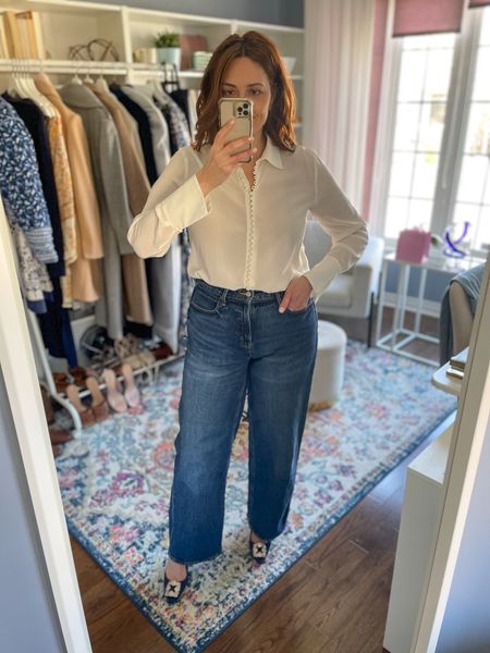 Keeping this simple and elegant in an easy outfit for a casual dinner out. This silk blouse has been a staple for years and it’s still available because it’s that good! 

Date night outfit, jeans, casual outfit 

#LTKover40 #LTKmidsize #LTKsalealert