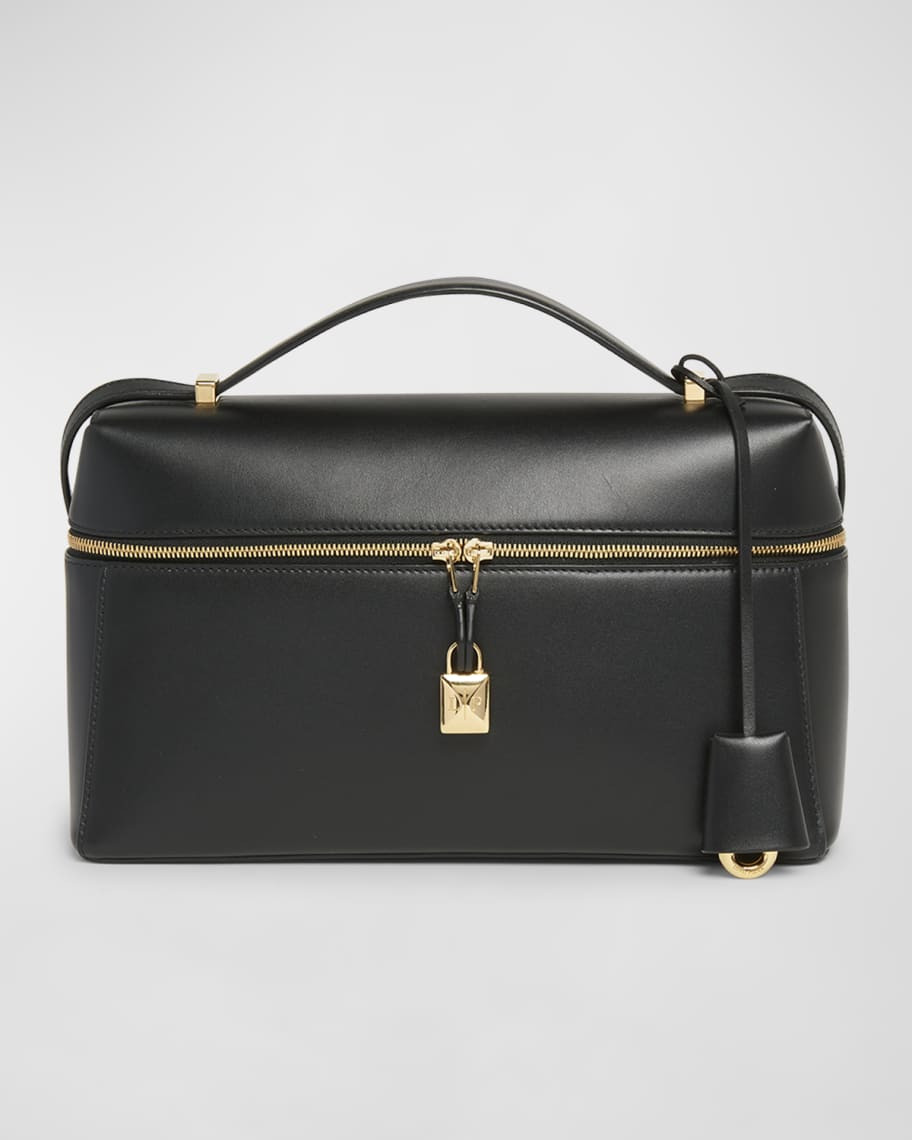 Loro Piana Extra Bag L27 Leather Saddle Bag | Neiman Marcus