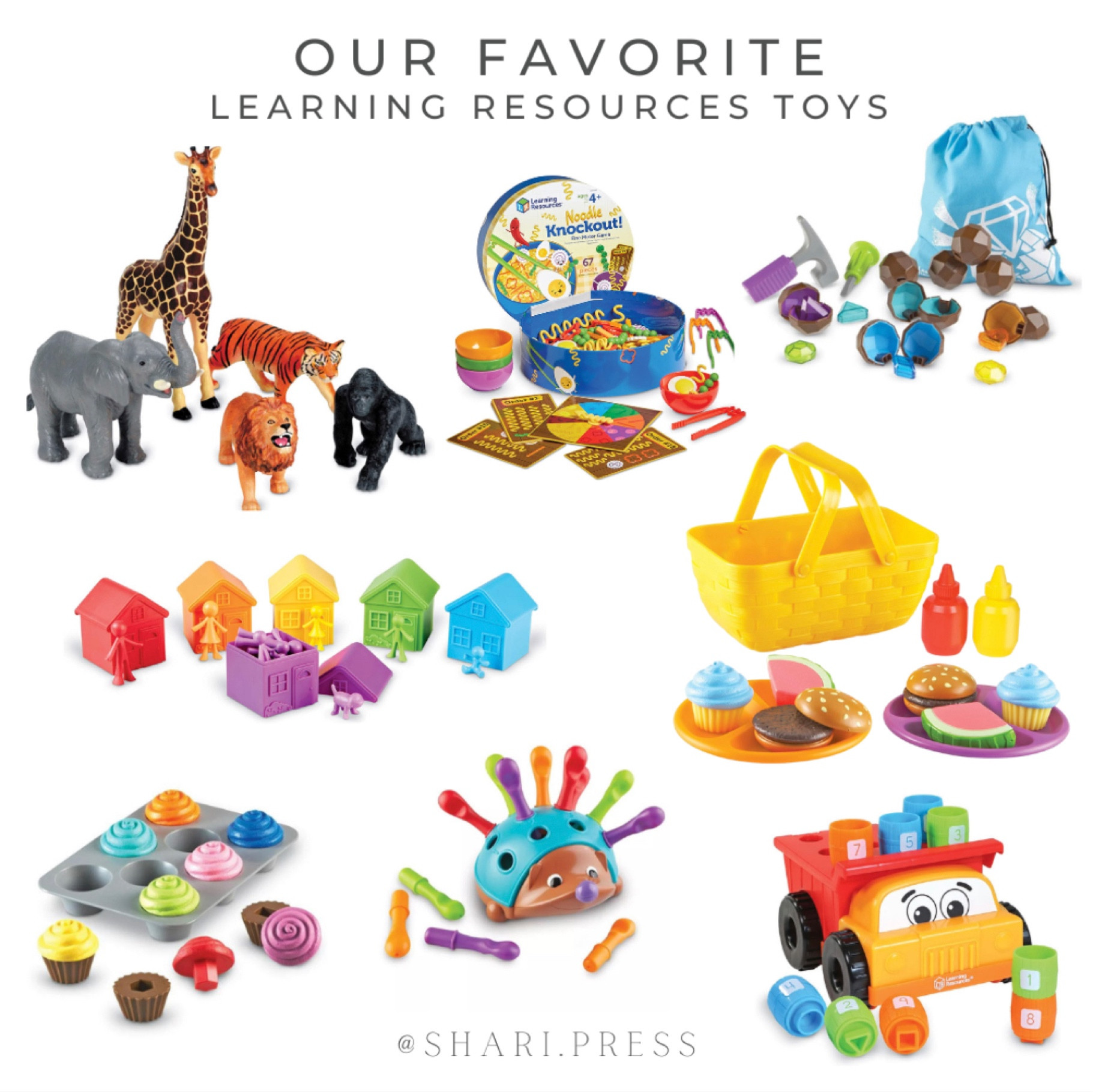 Our favorite toys from Learning Resources. A mix of items by the Learning Resources brand that my son (who is almost 2) and my daughter (who is 4) love. My son’s favorites are the hedgehog, the dump truck, the cupcakes, and the animals. My daughter still loves and plays with most of these. Many of our favorites are on sale currently at Target through Saturday! Start your holiday or birthday toy shopping now. Any of these would make a great gift.

#LTKkids #LTKsalealert #LTKHoliday