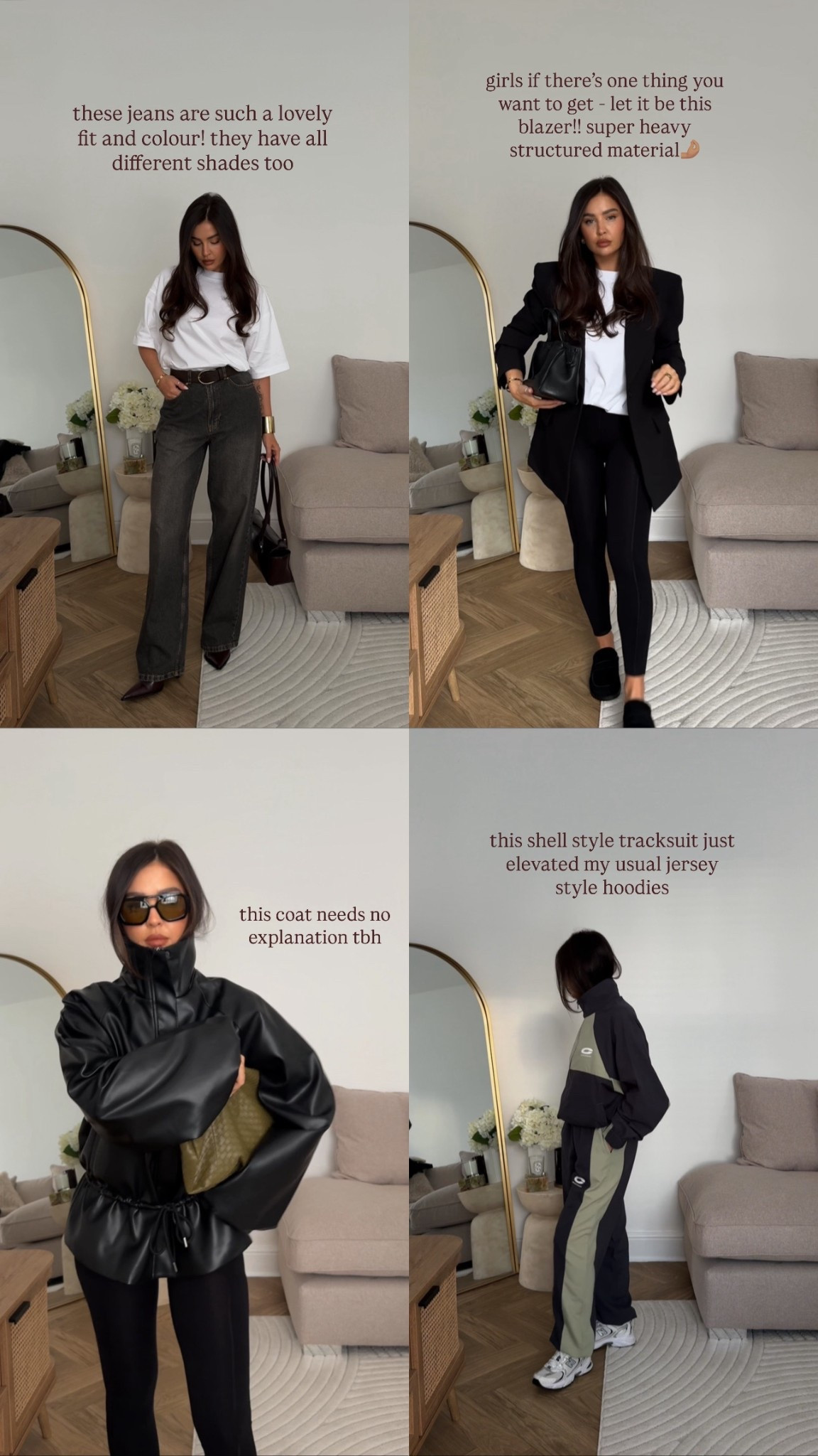 ASOS haul black blazer minimal outfits staple pieces topshop 
