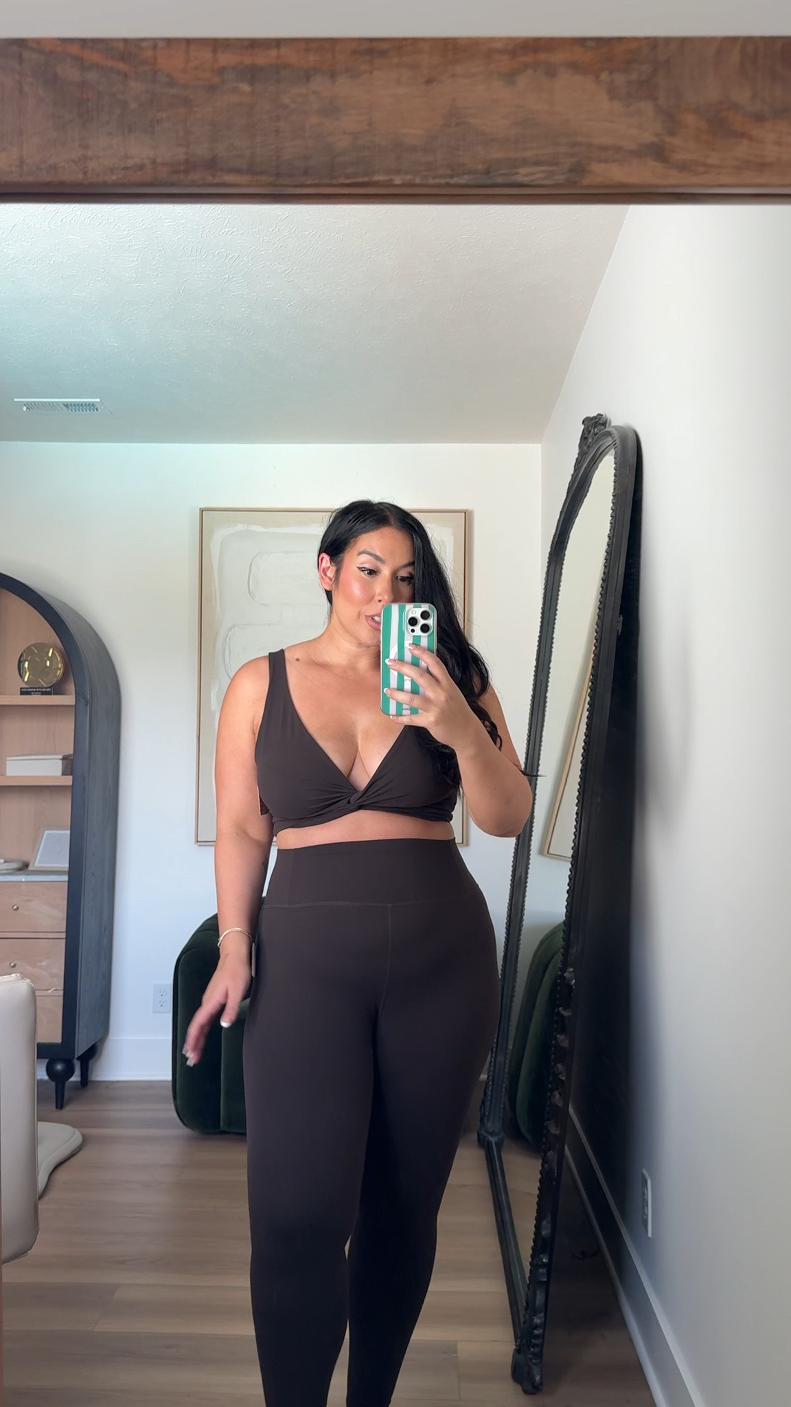 wearing an XL in both the bra and leggings! midsize finds, fp movement, activewear, fall activewear, fp movement leggings 

 #LTKSeasonal #LTKMidsize