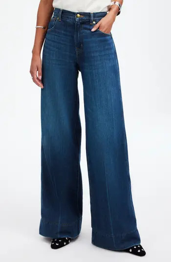 Madewell Softdrape Denim Superwide-Leg Jeans | Nordstrom | Nordstrom