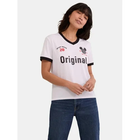 Disney Mickey Mouse Women s Graphic Print Biker Shorts Sizes XXS-XXL | Walmart (US)