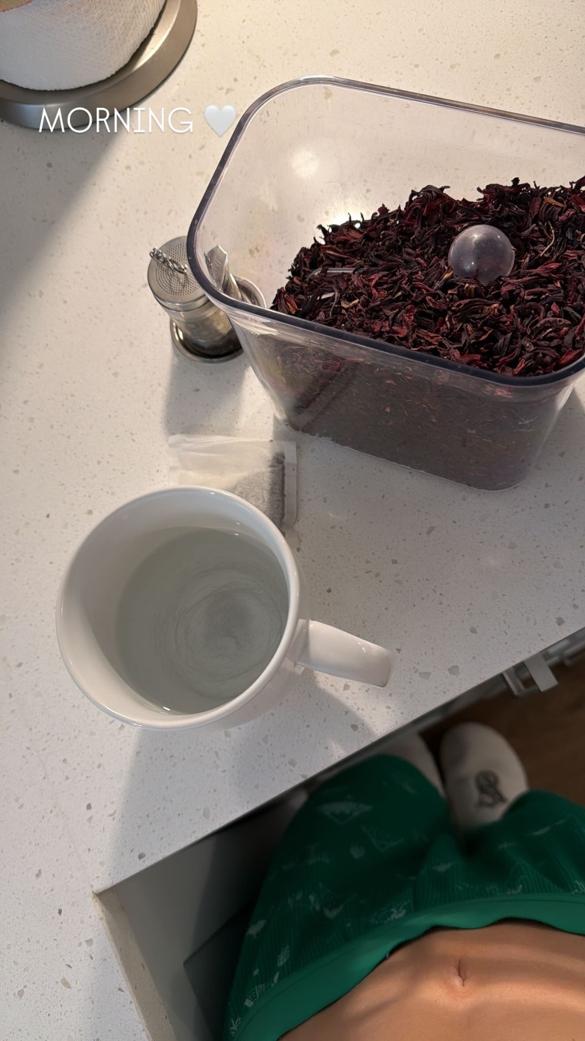 Morning my loves 🤍✨

Starting my day with green tea + hibiscus — my little ritual before coffee.
If you’re curious, here’s the infuser I use (I love using the real herbs and whole hibiscus flowers).

#LTKfitnessgoals #LTKselfcare #LTKmorningroutine