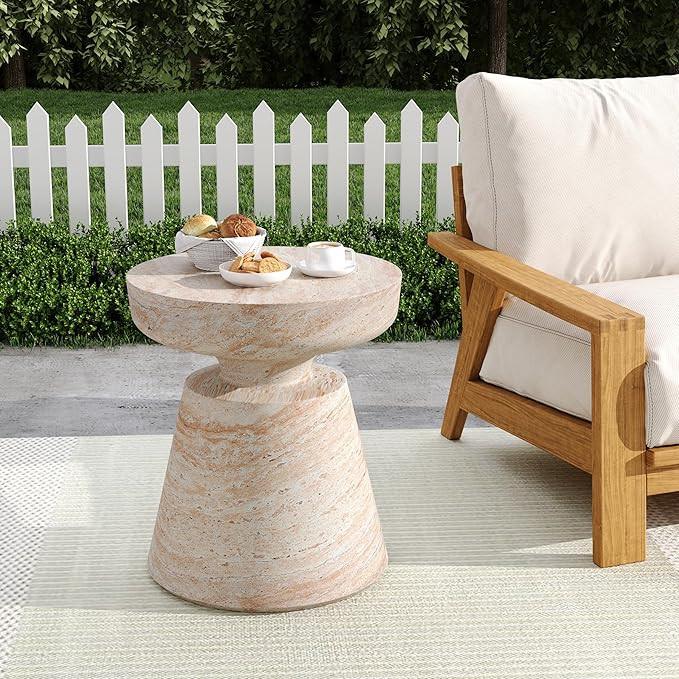Christopher Knight Home Jaym 20.5" H Indoor Outdoor Accent Side Table, Patio Decorative End Table... | Amazon (US)