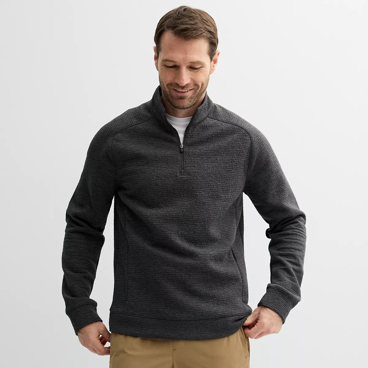 Men's FLX 1/4-Zip Textured Pullover | Kohl's