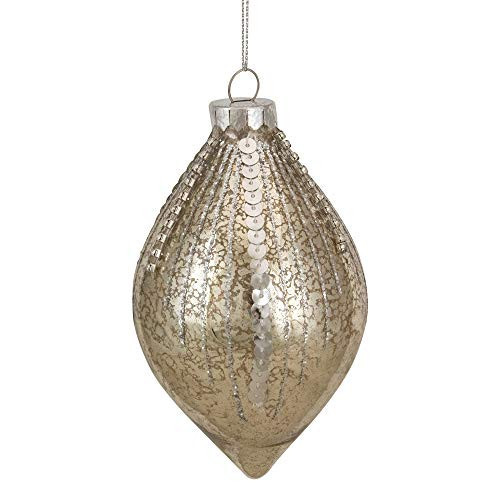 5" Gold Mercury Glass Finial Christmas Ornament | Amazon (US)