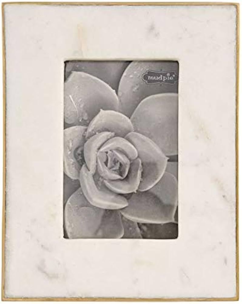 Mud Pie 5" X 7" MARBLE & GOLD FRAME | Amazon (US)