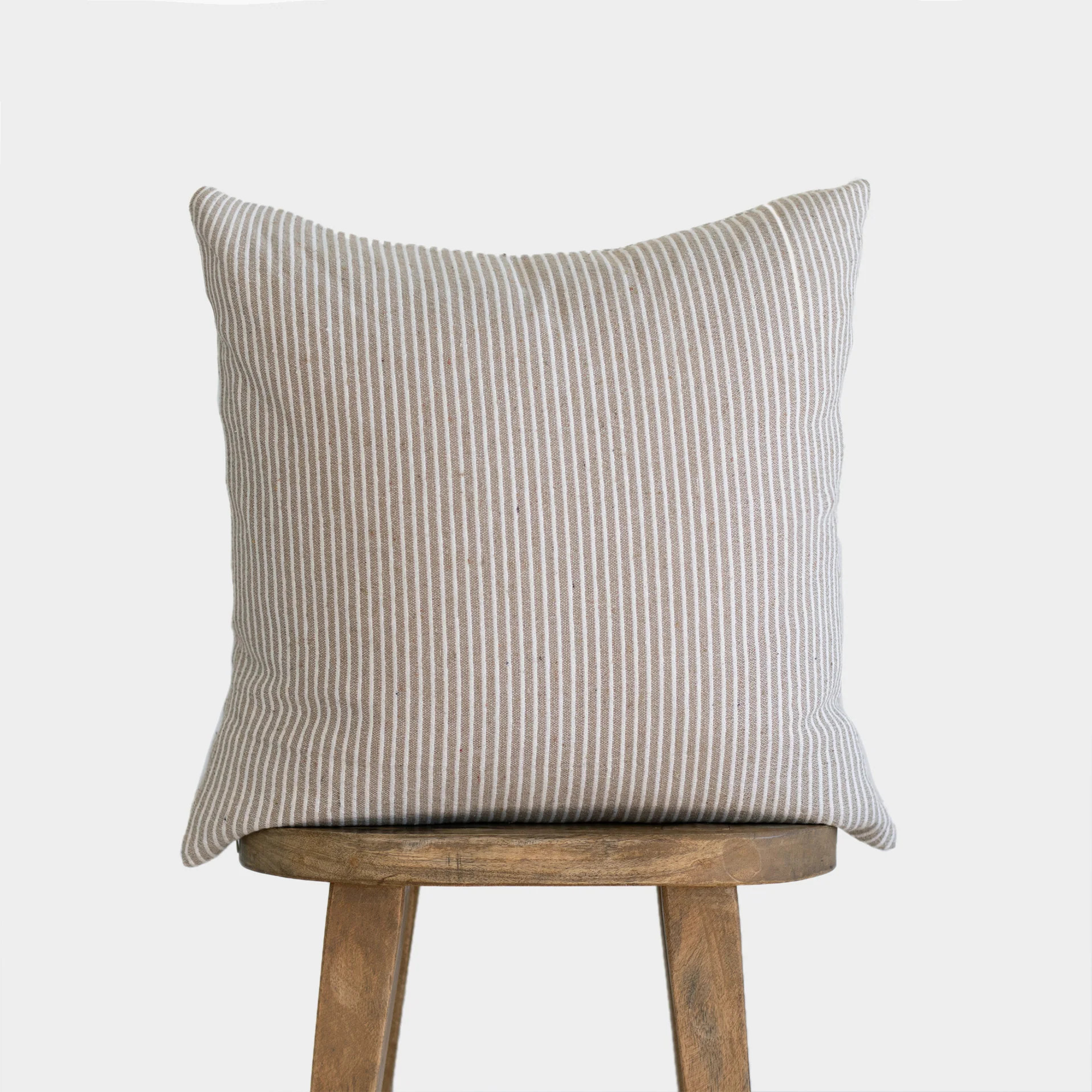 June in Tan - 18" | 22" | 26" Pillow Cover | Woven Nook