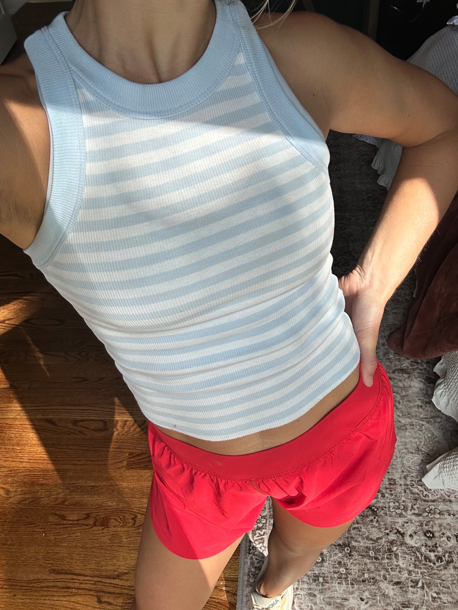 Obsessed with these tanks to workout in and on casual days, for layering etc! I also love these Amazon workout shorts! Wearing an XS in both! 

#LTKStyleTip #LTKSummerEdit #LTKActive