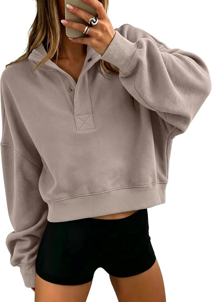 ANRABESS Sweatshirt for Women Oversized Cropped Fall Outfits | Amazon (US)