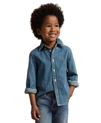 Big Boys Cotton Chambray Sport Shirt | Macy's