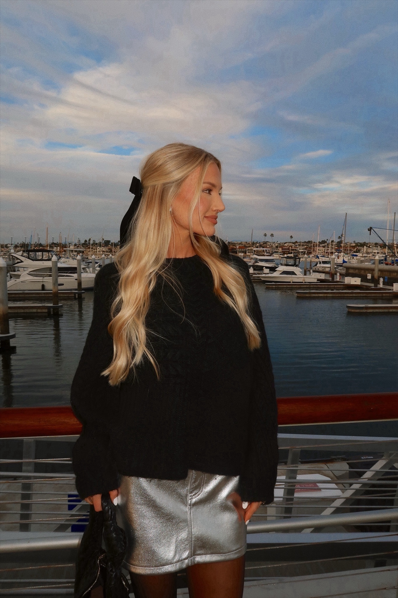 Abercrombie sweater. I sized up to the largest size for an oversized fit!

#abercrombie #skirt #sweater #hairbow #silver 

#LTKstyletip #LTKCyberWeek #LTKGiftGuide