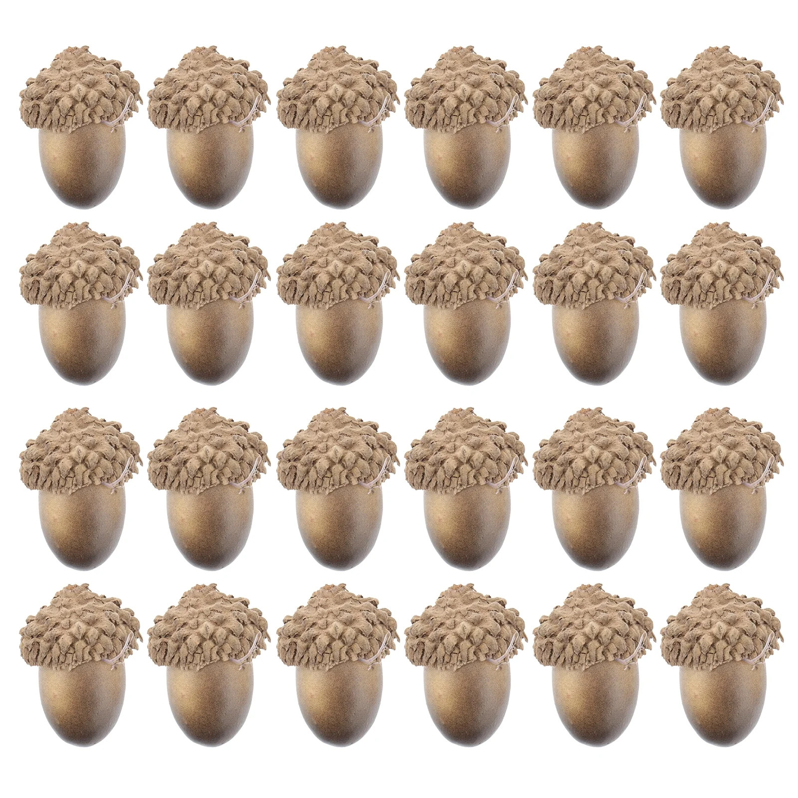 Hytrove Artificial Fruit Decoration Artificial Acorns Foam Dark Color 50Pcs | Walmart (US)