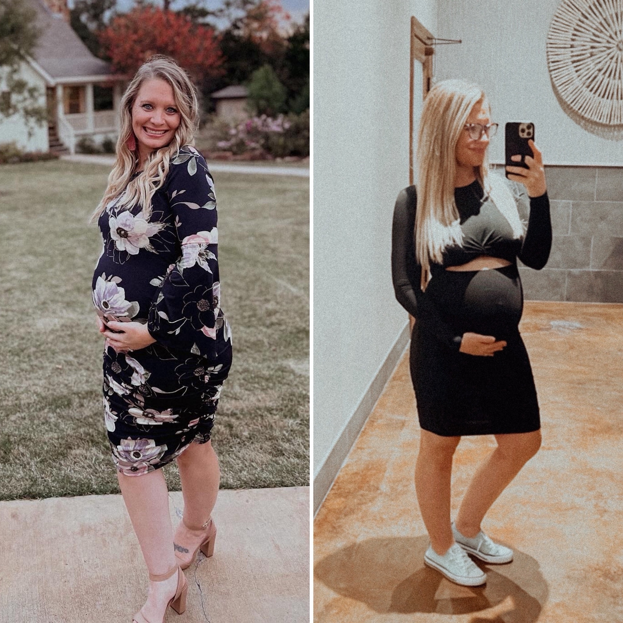 #MaternityWeddingGuest 

Looking for affordable wedding guest dresses? Look no further! 

For reference: I am 5-4 and typically a size 8/M, and currently 20 weeks pregnant  In both of these dresses I am in a small. 

#LTKfindsunder50 #LTKwedding #LTKbump