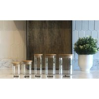 6 Oz. Glass Spice Jars With Bamboo Lid | Eco - Kitchen Collection Airtight 175Ml Jar Free Shipping | Etsy (US)