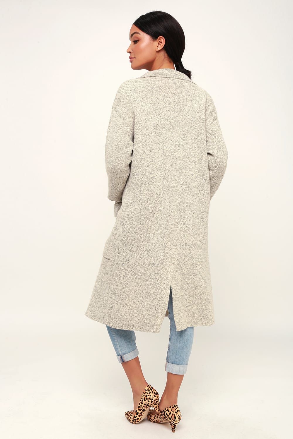 Cuddle Club Beige Long Sleeve Sweater Coat | Lulus (US)