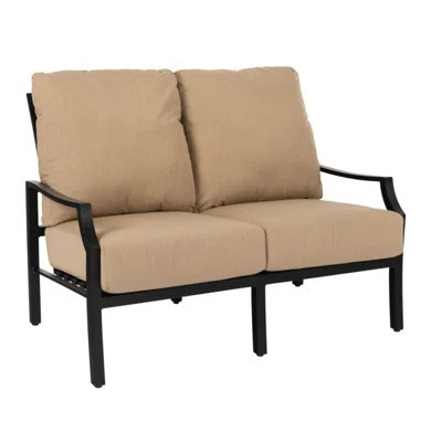Nico 51" Wide Outdoor Loveseat with Sunbrella Cushions | Wayfair North America