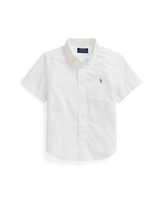 Toddler and Little Boys Oxford Short-Sleeve Shirt | Macy's