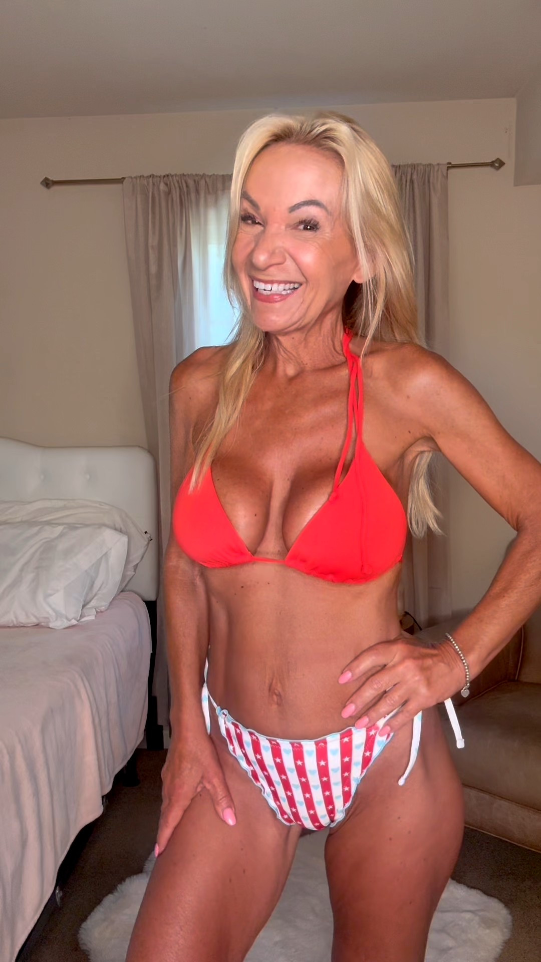 ❤️🤍🩵 In love with these reversible bikini bottoms- now I need to order the matching top! I’ve linked all of it, along with my summer beauty essentials. 

Which side do you like better- the white with baby blue hearts or the red white and blue?

xoxo
Elizabeth




#LTKBeauty #LTKOver40 #LTKSwim