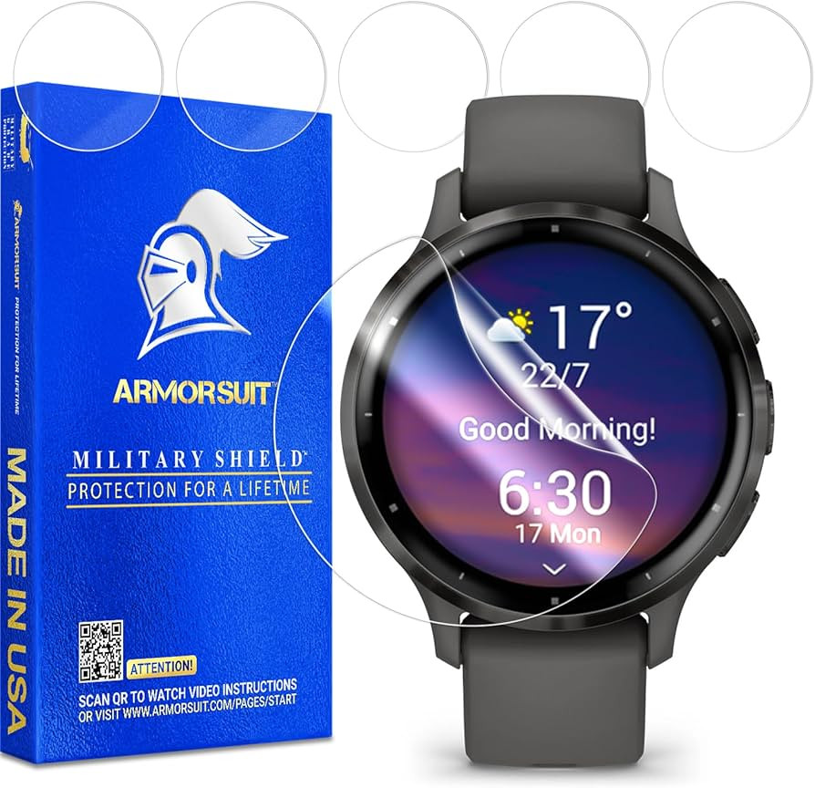 ArmorSuit 6 Pack for Garmin Venu 3S (41mm) Screen Protector MilitaryShield HD Clear Film - Made i... | Amazon (US)