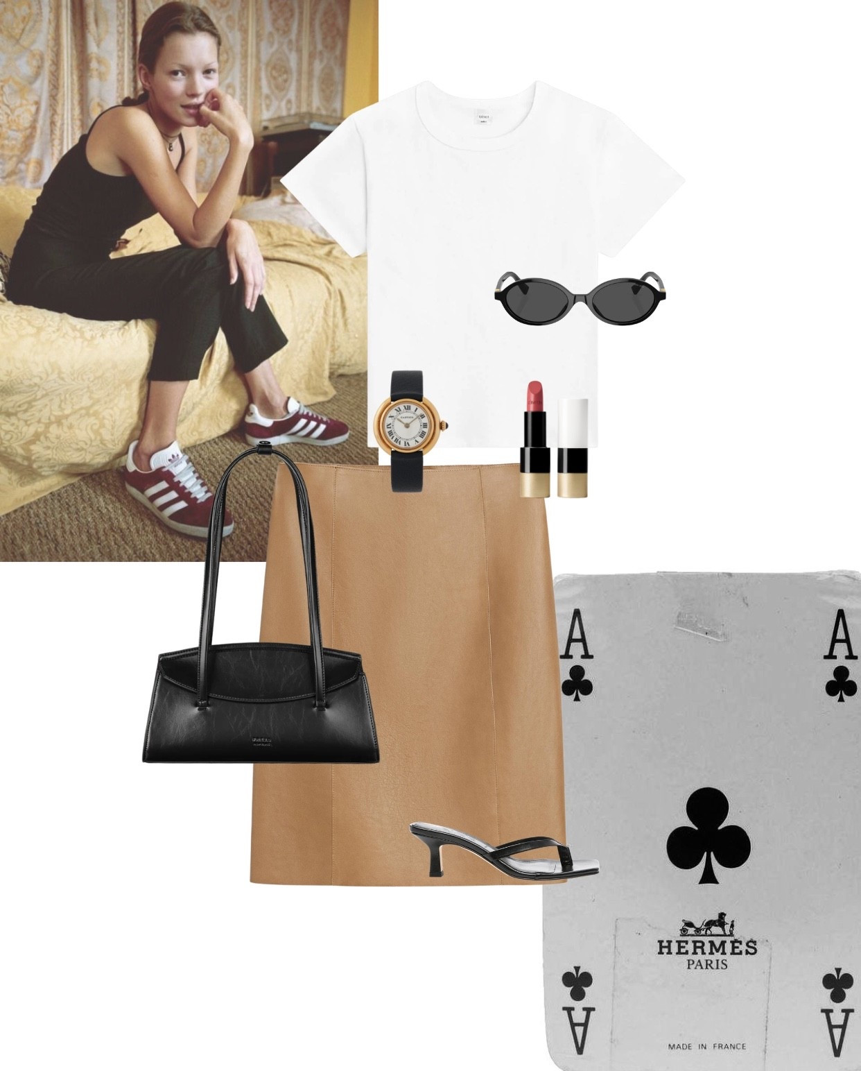 CBK inspired skirt + white tee 

#LTKuk #LTKstyletip #LTKspring