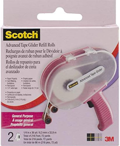 Scotch 085-R 1/4-Inch by 36-Yard ATG General Purpose Advanced Tape Glider Refill Rolls, 2 Rolls p... | Amazon (US)