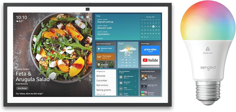 Amazon Echo Show 21 bundle with Sengled LED Smart Light Bulb (A19) | Amazon (US)