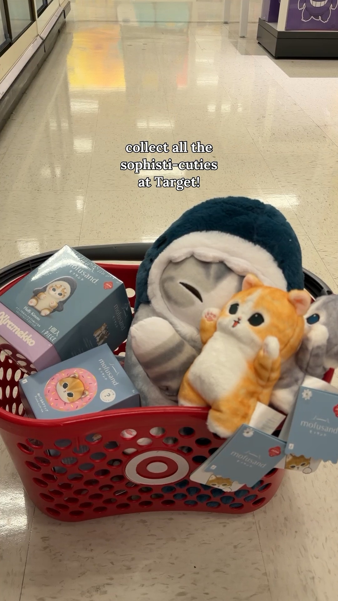 For the first time, @mofusand.official irresistibly adorable cats are sold at @target stores across the country! Calling all cat lovers!