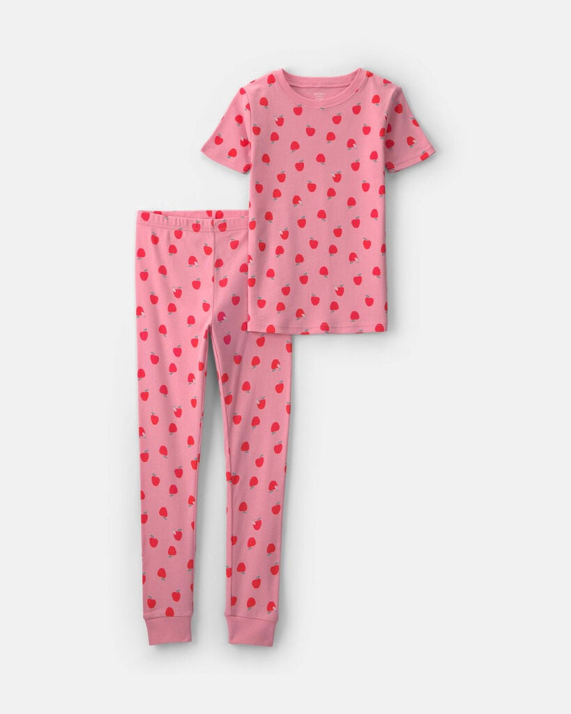 Carter's girls apple 100% cotton 2-piece pajama set 10 Pink | Carter's Inc