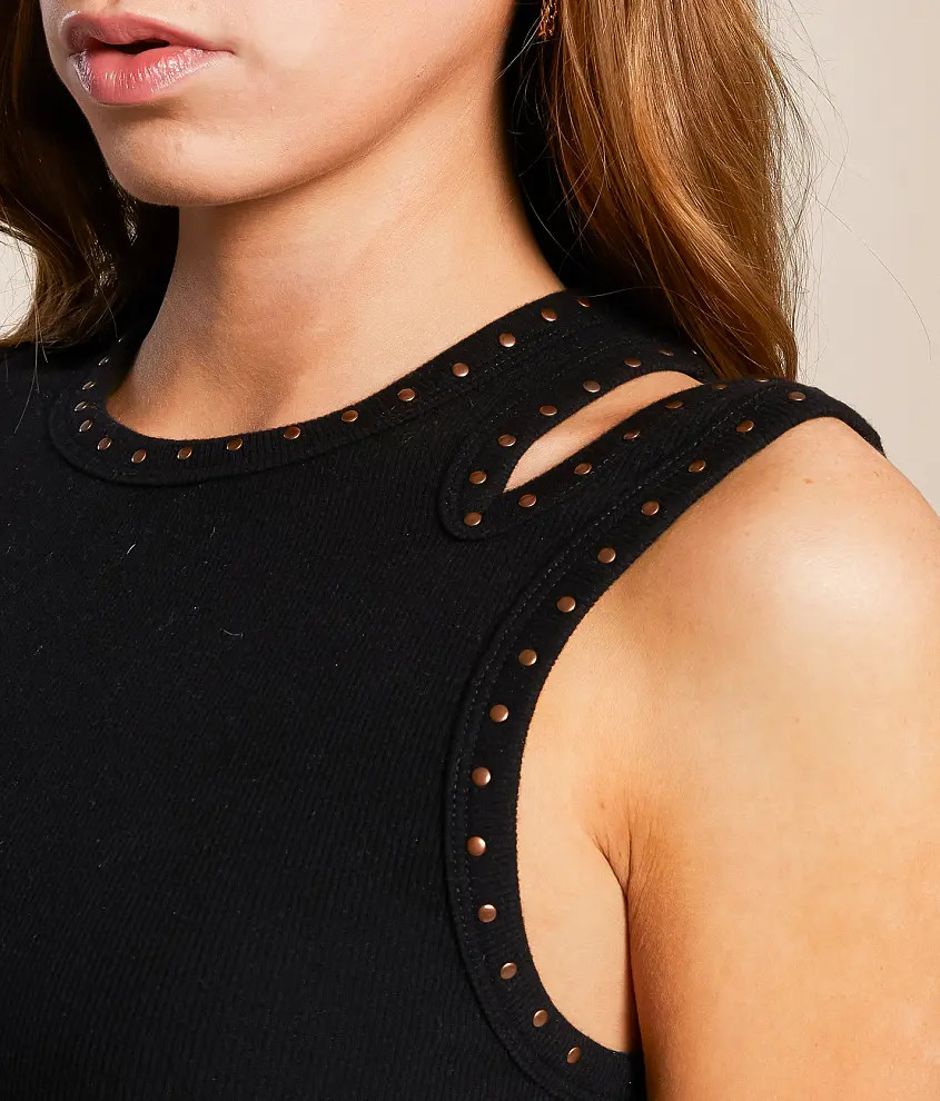 Cut-Out Studded Tank Top | Buckle