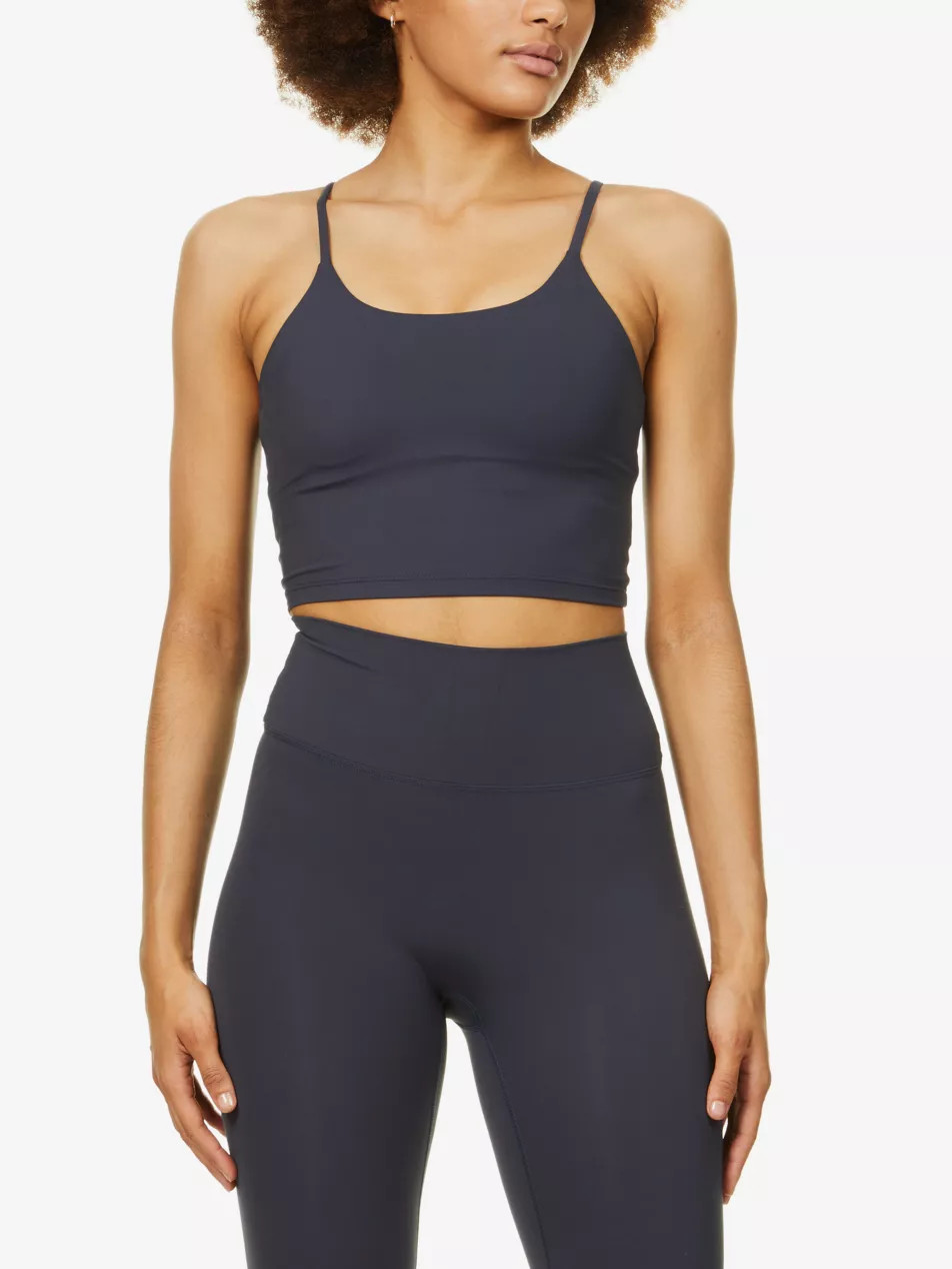 Tank scoop-neckline stretch-jersey bra | Selfridges