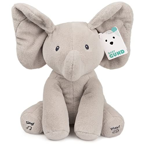 Baby GUND Official Animated Flappy The Elephant Stuffed Animal Baby Toy Plush for Baby Boys and G... | Amazon (US)