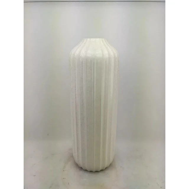 22"H Ceramic White Speckled Floor Vase | Walmart (US)