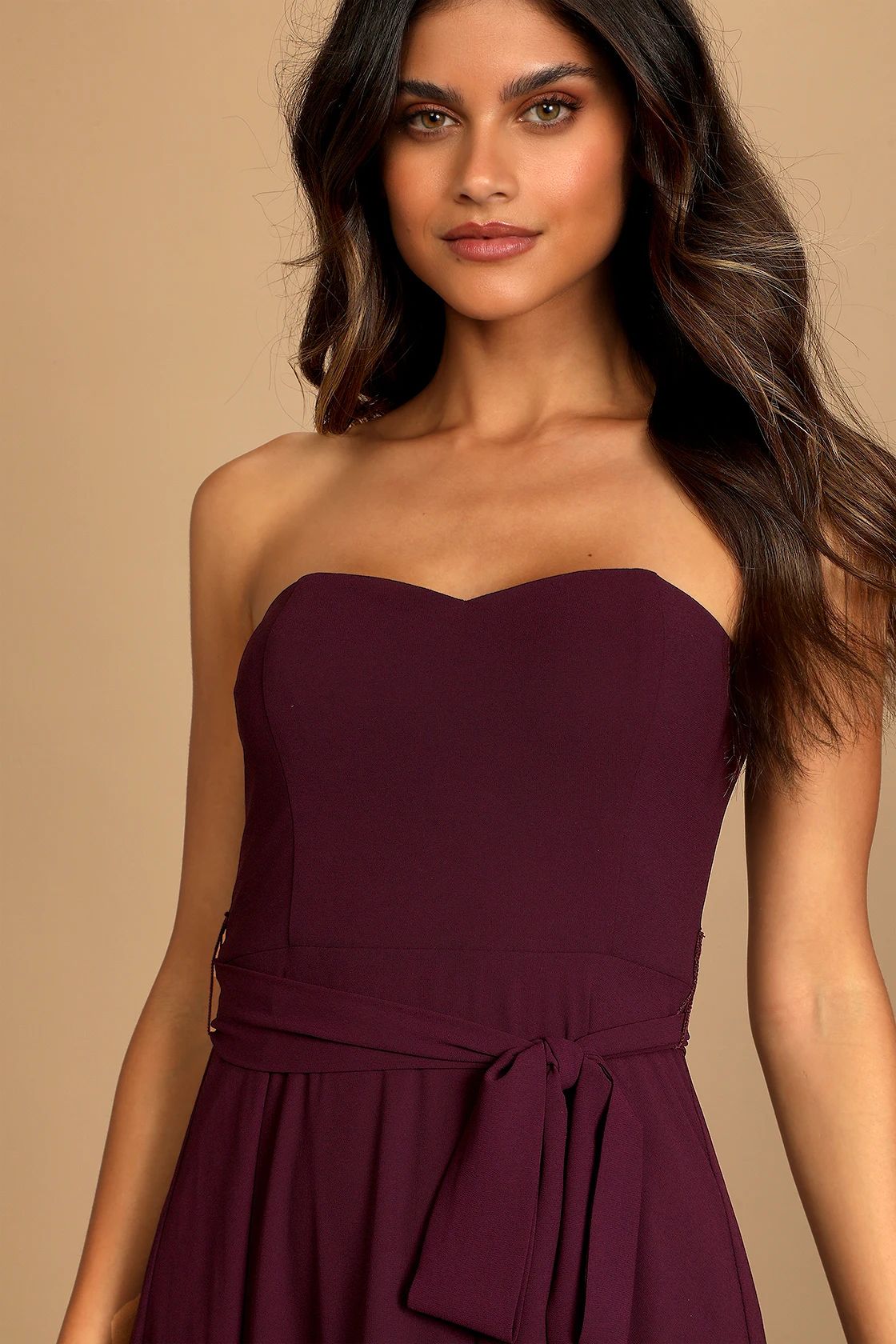 Elegant Events Dark Purple Strapless Maxi Dress | Lulus (US)