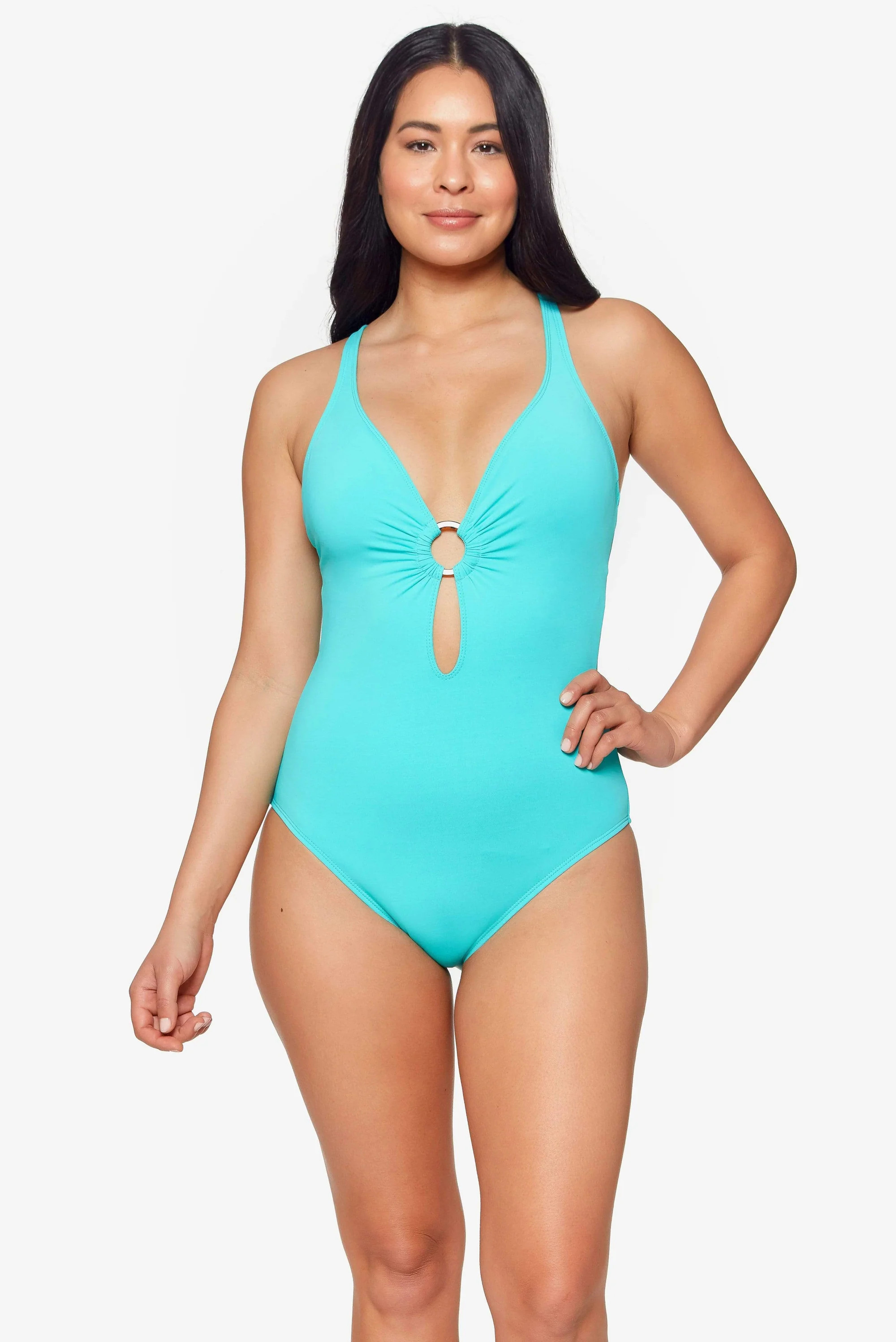 One Piece Cross Back Swimsuit | Bleu Rod Beattie Swimwear