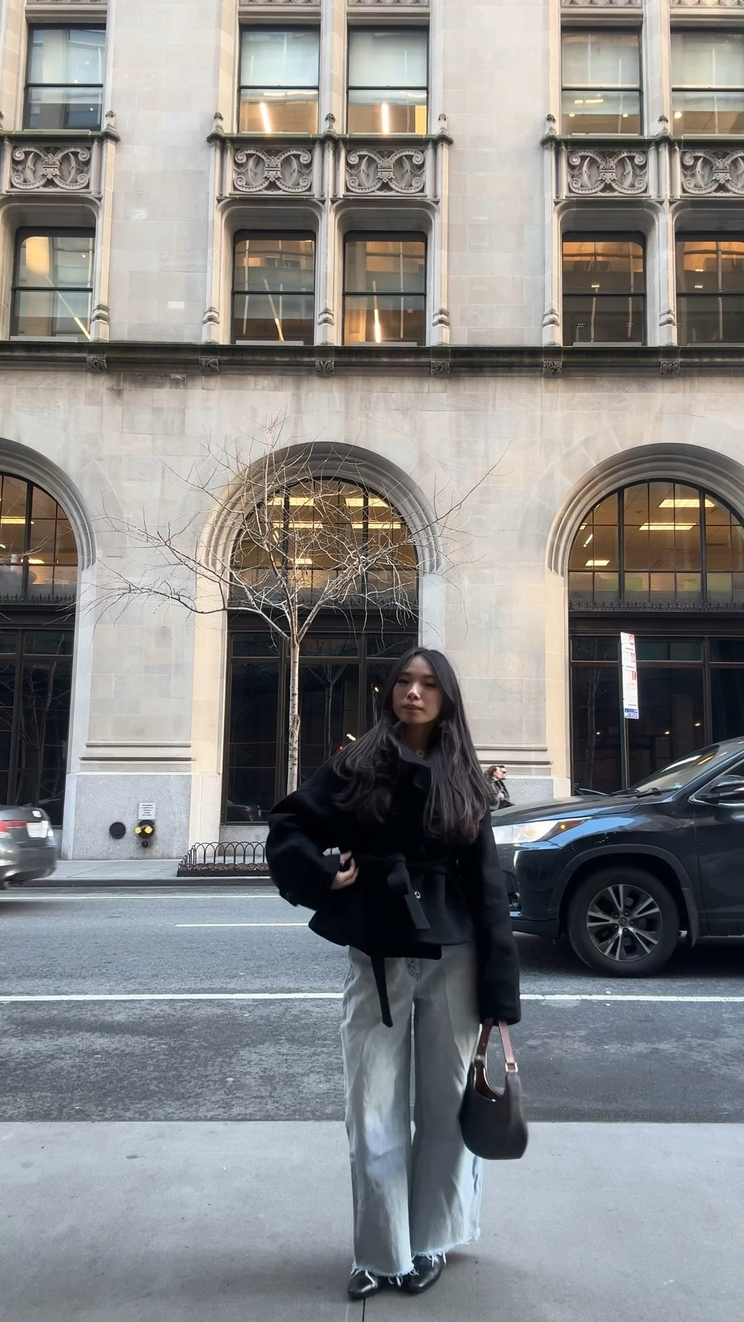 city outfitttt 

coat — codibook
denim — hey joanie

#LTKPetite #LTKootd