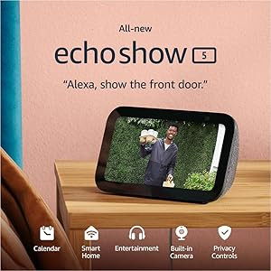 All-new Echo Show 5 (3rd Gen, 2023 release) | Smart display with deeper bass and clearer sound | ... | Amazon (US)