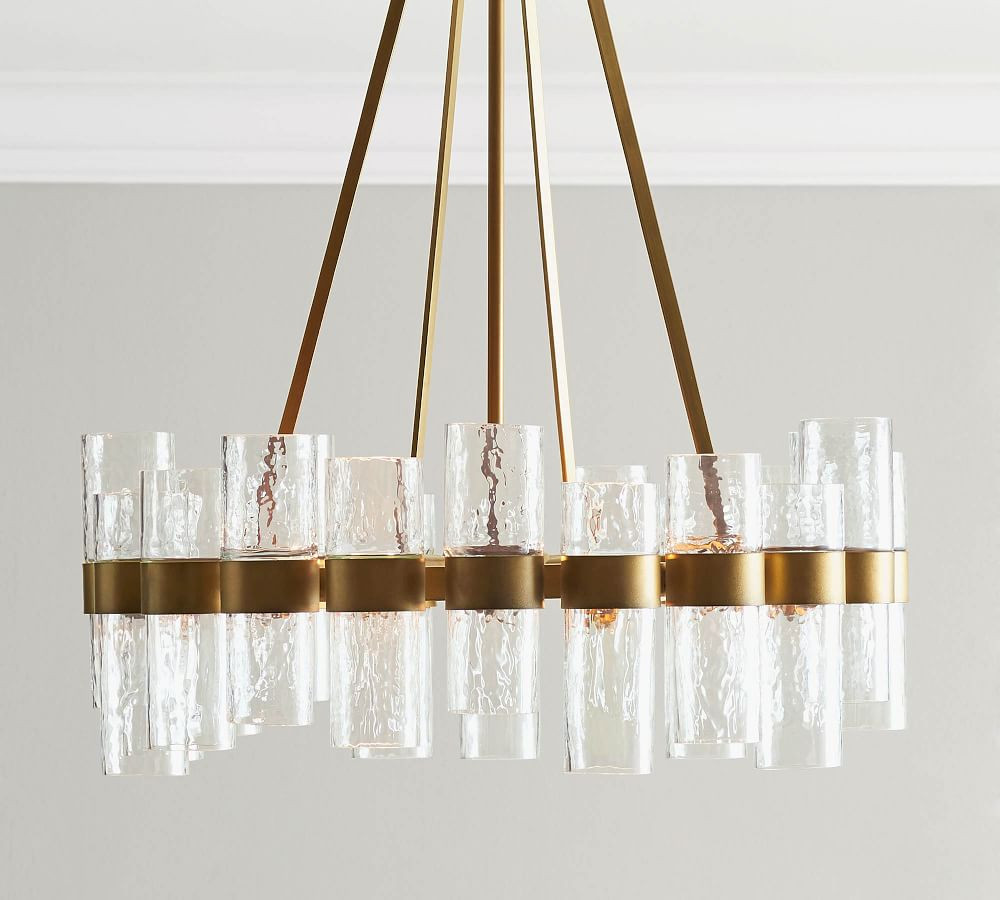 Penni Recycled Glass Chandelier | Pottery Barn (US)
